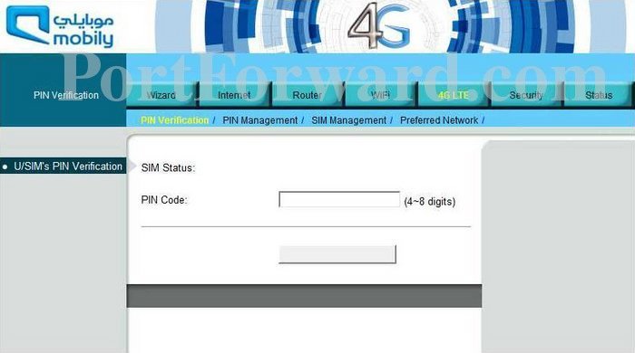 mobily 4g connect router settings