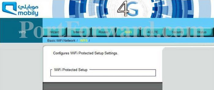 mobily 4g connect router settings